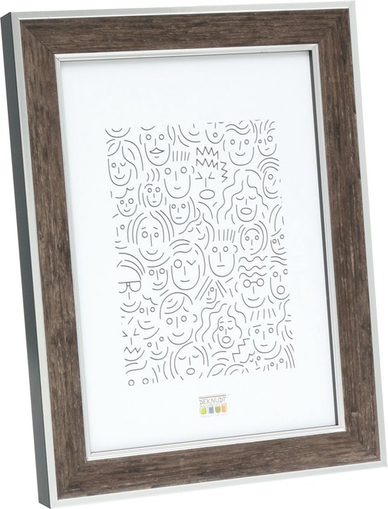 Cadre multivues 2 photos en métal doré 28x21 Alyssa | Maisons du Monde
