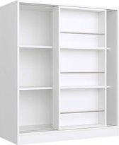 Luxiqo® Boekenkast – Kinderen –  Schuifdeur – Boeken Display – Boekenrek – Boekenkast Kind – Speelgoedkast – MDF – Wit – 90 x 37 x 105 cm