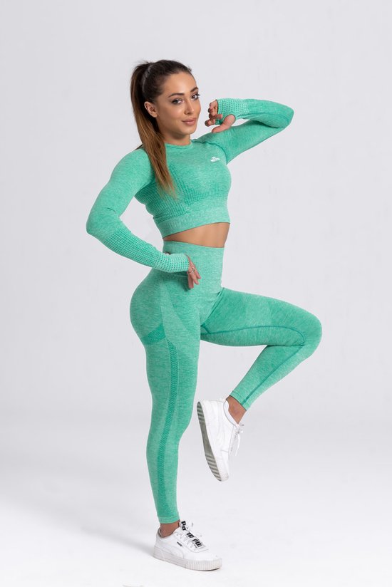 Sportlegging met topje - sportset - fitness kleding - legging fitness wear  - kleur