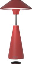 Sompex Tafellamp Move | Rood | Led - indoor / outdoor voor binnen en buiten - in hoogte verstelbaar met oplaadstation USB om draadloos op te laden N