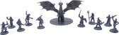 10 Miniatures En Een Grote Draak Complete Set