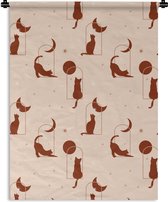 Tapisserie - Tapisserie - Chat - Etoiles - Motifs - 150x200 cm - Tapisserie