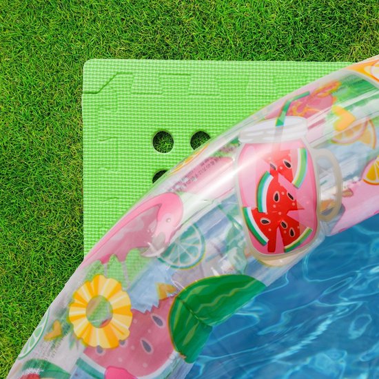 16 m² Poolmat - 44 EVA schuim matten 62x62 - outdoor poolpad