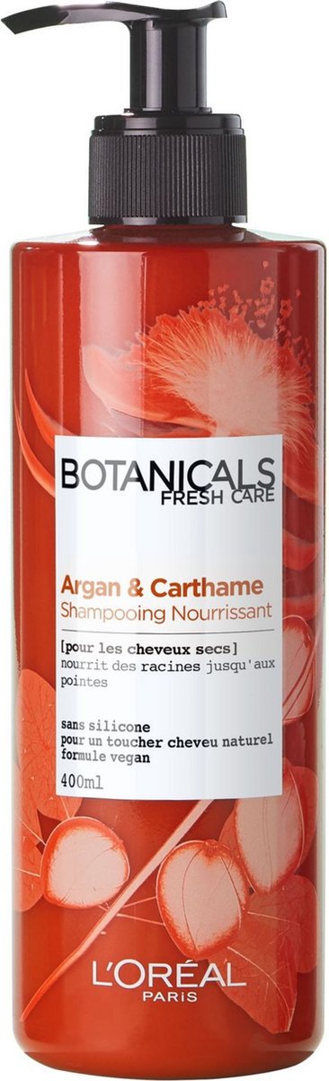 Frisse verzorgende shampoo met argan en saffloer Botanicals 400ml - L'OREAL