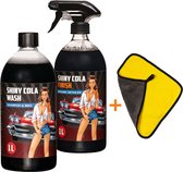 Auto Wax Pro Glans Shiny Cola Set-  Auto Shampoo & Ceramic Wax
