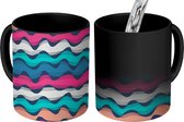 Magische Mok - Foto op Warmte Mokken - Koffiemok - Zee - Pastel - Design - Zee - Magic Mok - Beker - 350 ML - Theemok