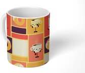 Mok - Koffiemok - Patronen - Donuts - Kawaii - Mokken - 350 ML - Beker - Koffiemokken - Theemok