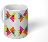 Mok - Koffiemok - Abstract - Patronen - Vlinder - Mokken - 350 ML - Beker - Koffiemokken - Theemok