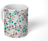 Mok - Koffiemok - Stenen - Patronen - Pastel - Mokken - 350 ML - Beker - Koffiemokken - Theemok
