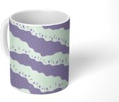 Mok - Koffiemok - Sneeuw - Bloemen - Design - Mokken - 350 ML - Beker - Koffiemokken - Theemok