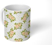 Mok - Koffiemok - Bloemen - Stippen - Patronen - Mokken - 350 ML - Beker - Koffiemokken - Theemok