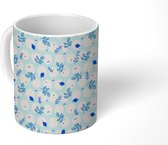 Mok - Koffiemok - Patroon - Maretak - Kerst - Mokken - 350 ML - Beker - Koffiemokken - Theemok
