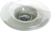 Decoratieve schaal Canoso - Handgemaakte schaal – Tafelversiering - Schaal decoratie - voor fruit / snoepgoed / snacks – Glas - Dia 38 cm x 7.5 cm