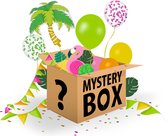 Fissaly® Mystery Decoratie Box – Tropisch Thema Versiering -  Hawaiï & Flamingo