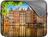 Laptophoes 15.6 inch  | Amsterdam | Zachte binnenkant | Luxe Laptophoes | Kwaliteit Laptophoes met foto
