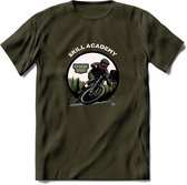 Skill Academy T-Shirt | Mountainbike Fiets Kleding | Dames / Heren / Unisex MTB shirt | Grappig Verjaardag Cadeau | Maat L