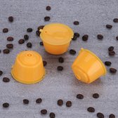 3x Hervulbare Dolce Gusto cups | Koffiecups | Koffie capsule| hervul baar | Geel
