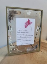 Lieve Oma fotolijst met droogbloemen