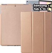 Samsung Tab A (2019) 10.1 inch Hoes - Goud Smart Folio met Samsung S Pen Vakje - SM-T510 Samsung Galaxy Tab A 2019 Cover - Samsung Galaxy Tab A 10.1 inch Hoesje