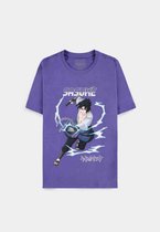 Naruto Shippuden Heren Tshirt -M- Sasuke Paars