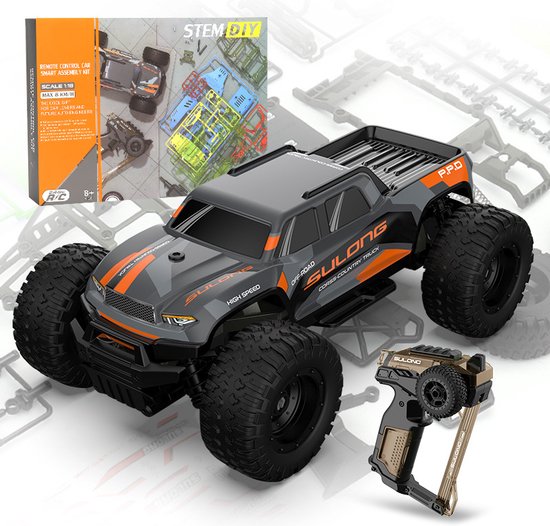 Foto: Fuegobird 1 18 met afstandsbediening rc diy speelgoedauto 2 4 g monteren zwart