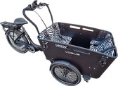 Vogue Carry 3 Bakfiets kussenset model Evi kleur zebra