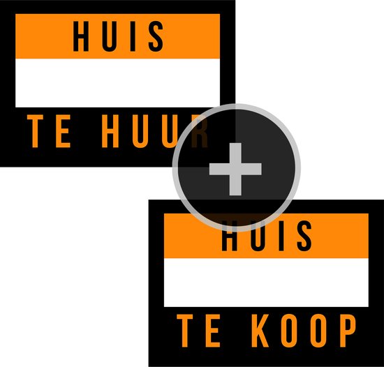vleet Kelder Missie Affiches/ posters pakket "Huis Te Huur" + "Huis Te Koop" | A3 formaat | 42  x 30 cm | 2... | bol.com