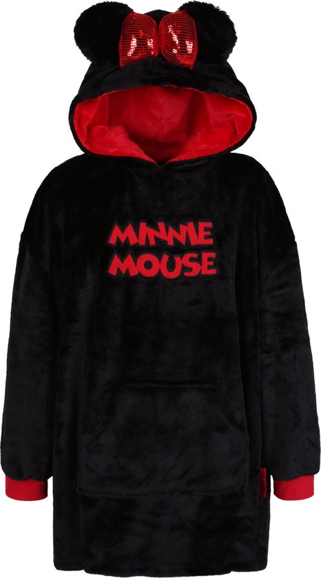 Zwart-rood, meisjes sweatshirt - Minnie Mouse