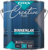 Fitex Creative+ Binnenlak Zijdeglans - Lakverf - Dekkend - Binnen - Water basis - Zijdeglans