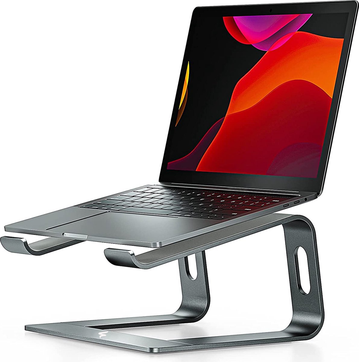 SWILIX ® Laptop Standaard - Tablet Houder - 10 t/m 19 inch - Ergonomisch werken - Draagbaar Laptop Stand - Antraciet