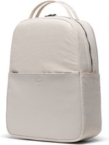 Orion Mid-Volume - Moonbeam / Minimalistische damestas met echt leder, nylon en metalen details - met apart laptopvak en bagagetrolley vak - 18L opbergruimte / Beperkte Levenslange