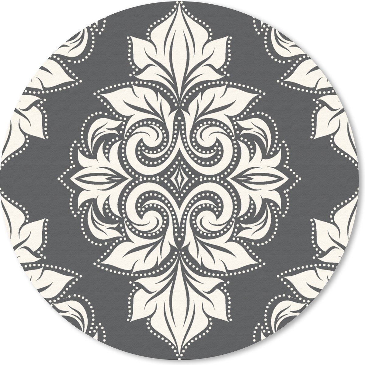 Muismat rond 30x30 cm - Mousepad Patronen - Ruit - Jaren 20 - Ronde muismatten
