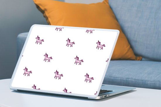 Sticker pour ordinateur portable - 17,3 pouces - Fille - Unicorn