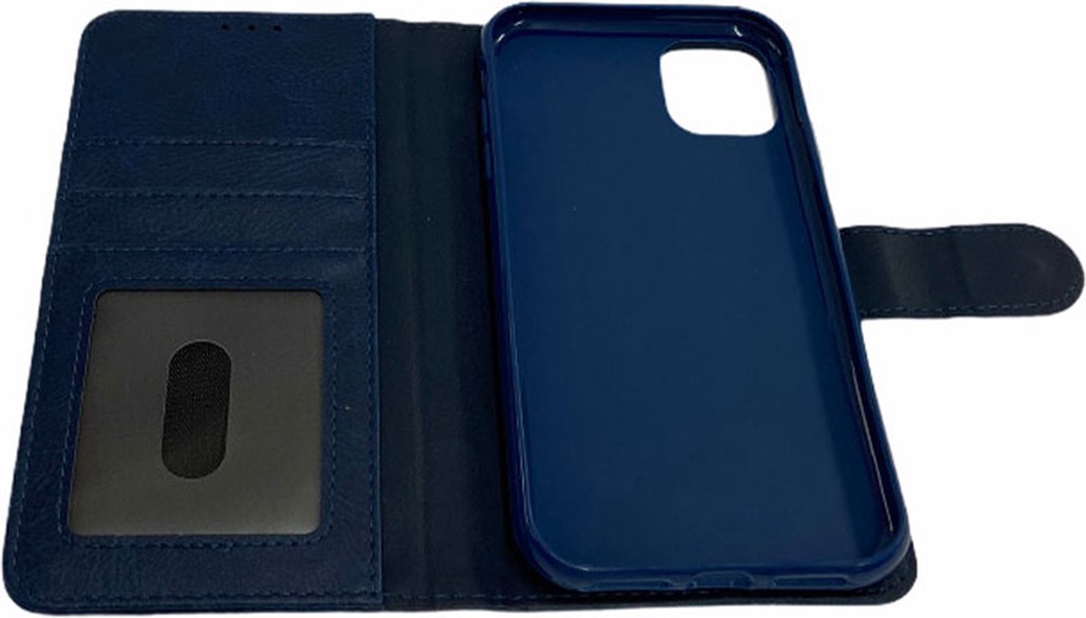 Apple iPhone 13 Portemonnee Wallet Case – TPU hoesje met pasjes Flip Cover – Boek beschermend Telefoonhoesje. +TEMPER GLASS