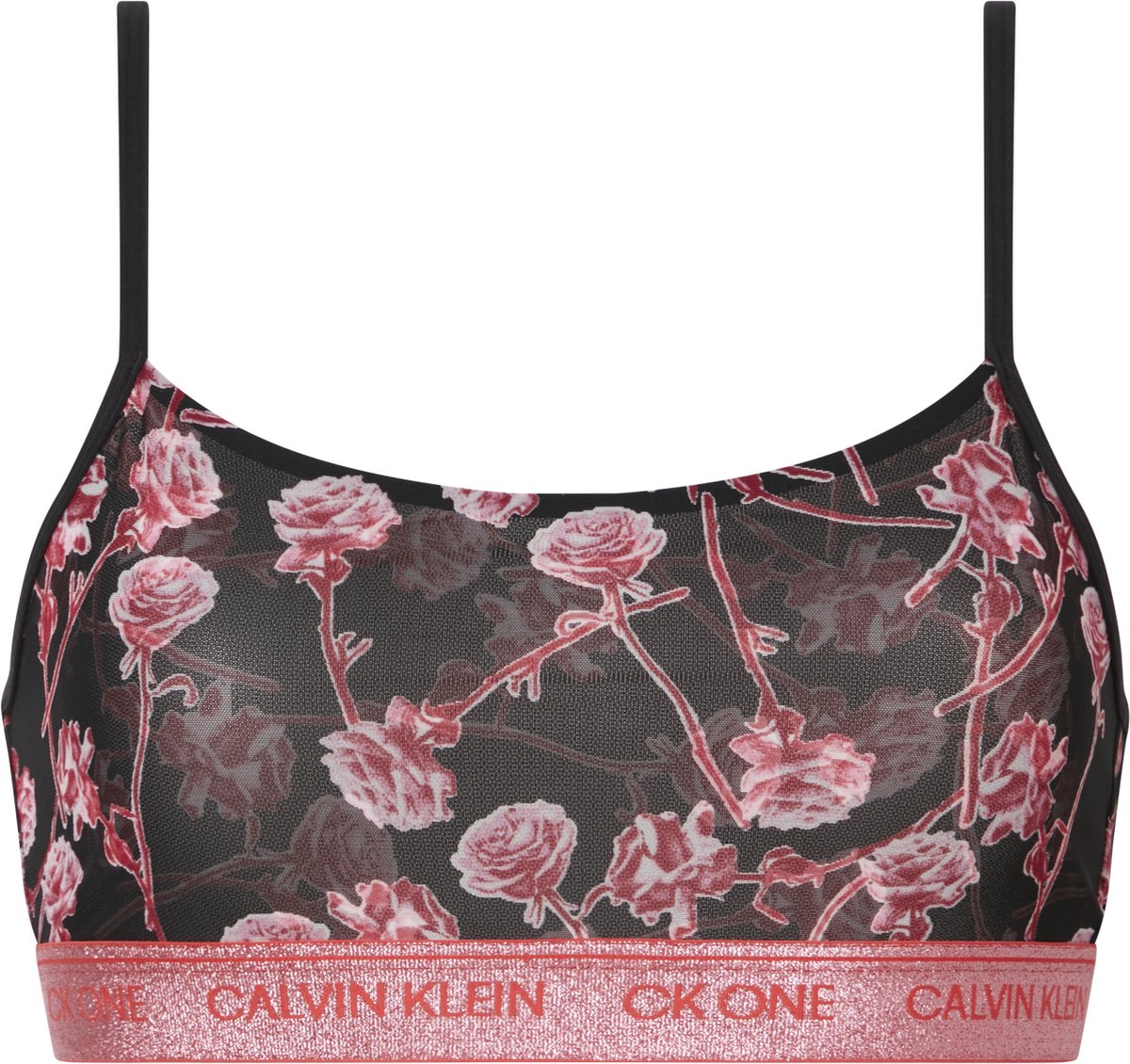 Calvin Klein Dames - CK One Glitter - Bralette Roze