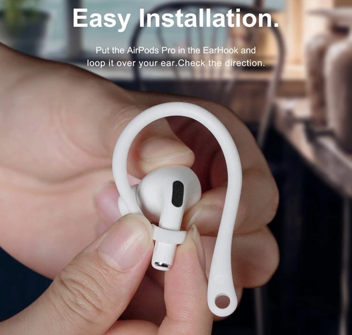 8 paar oorhaken compatibel Airpods 1 &2 &3 en Airpods Pro, anti-fall 8 paar oorhaken compatibel Airpods 1 &2 &3 en Airpods Pro, anti-fall