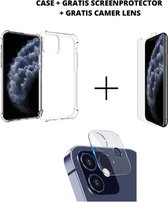 Xssive - iphone 13 PRO MAX - TPU Anti Shock Back Cover Case voor Apple iPhone + GRATIS SCREENPROTECTOR + GRATIS CAMERAPROTECTOR