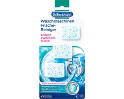 Dr. Beckmann Wasmachinereiniger - 3 Tabletten - Goed voor 3 Reinigingsbeurten - Neutraliseert nare geuren - Frisse geur