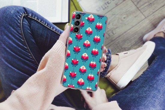 Coque Samsung Galaxy S21 - Motifs - Rétro - Fleurs - Lys - Coque de téléphone en Siliconen -