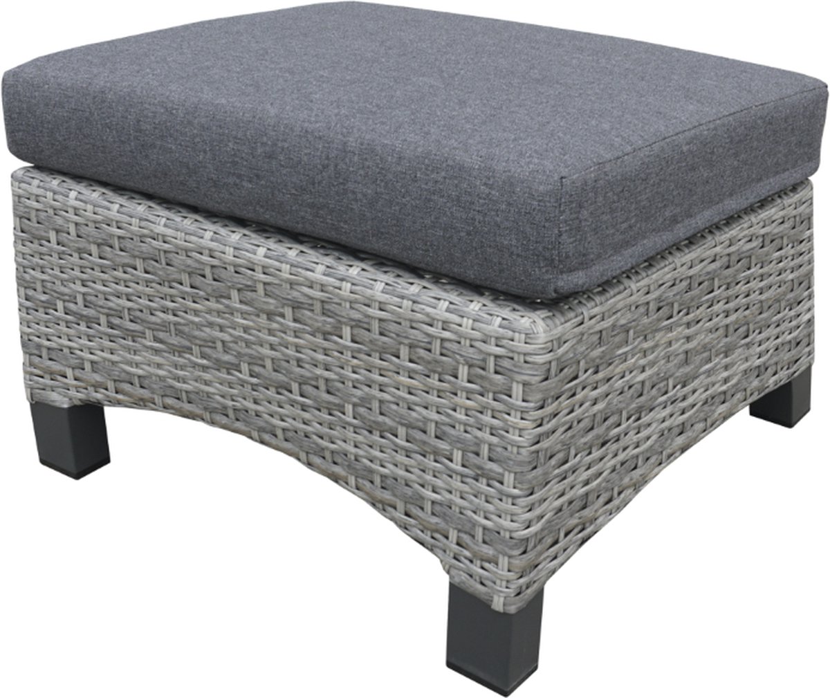 Lesli Living Repose-pieds Prato Brick - aluminium + wicker - 1 personne