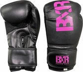 Gants de Gants de boxe BXR Enfants | (Kick-) Gants de boxe pour filles | Couleur du produit : Zwart- Rose | Taille du produit : 2 oz
