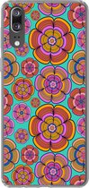 Telefoonhoesje Geschikt voor Huawei P20 hoesje - Design - Flower Power - Kleuren - Siliconen Telefoonhoesje