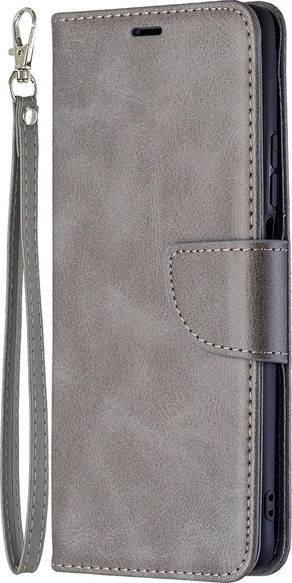 Mobigear Telefoonhoesje geschikt voor Xiaomi 11T Hoesje | Mobigear Excellent Bookcase Portemonnee | Pasjeshouder voor 3 Pasjes | Telefoonhoesje voor Pinpas / OV Kaart / Rijbewijs - Grijs