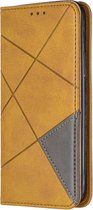 Mobigear Rhombus Magnetic Leather Wallet Hoesje Bruin Apple iPhone 11 Pro