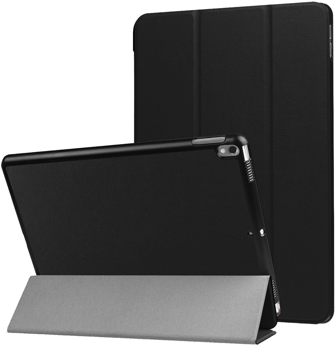 Mobigear Tablethoes geschikt voor Apple iPad Pro 10.5 Inch (2017) Hoes | Mobigear Tri-Fold Bookcase - Zwart