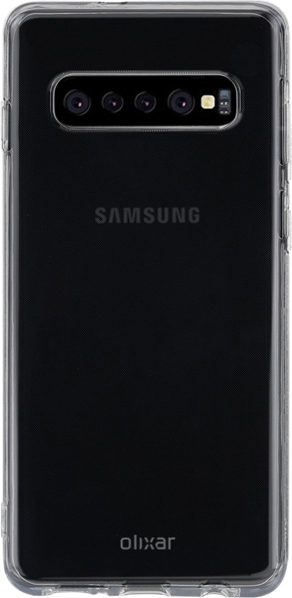 Mobigear Doorzichtig Hoesje geschikt voor Samsung Galaxy S10 Telefoonhoesje Flexibel TPU Extra Dun | Mobigear Ultra Thin Backcover | Doorzichtig Telefoonhoesje Galaxy S10 | Galaxy S10 Case | Back Cover - Transparant