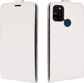 Mobigear Telefoonhoesje geschikt voor Wiko View 5 Hoesje | Mobigear Flipcase | Pasjeshouder voor 1 Pasje | Telefoonhoesje voor Pinpas / OV Kaart / Rijbewijs - Wit