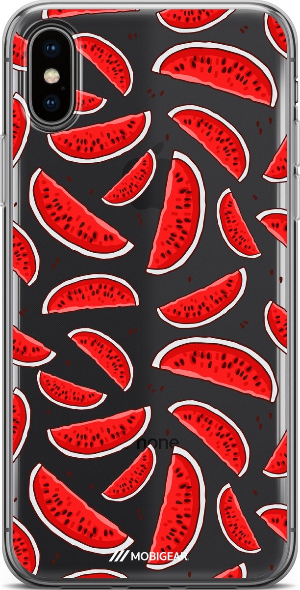 Apple iPhone XS Max Hoesje - Mobigear Design - Serie - TPU Backcover - Watermelon - Hoesje Geschikt Voor Apple iPhone XS Max