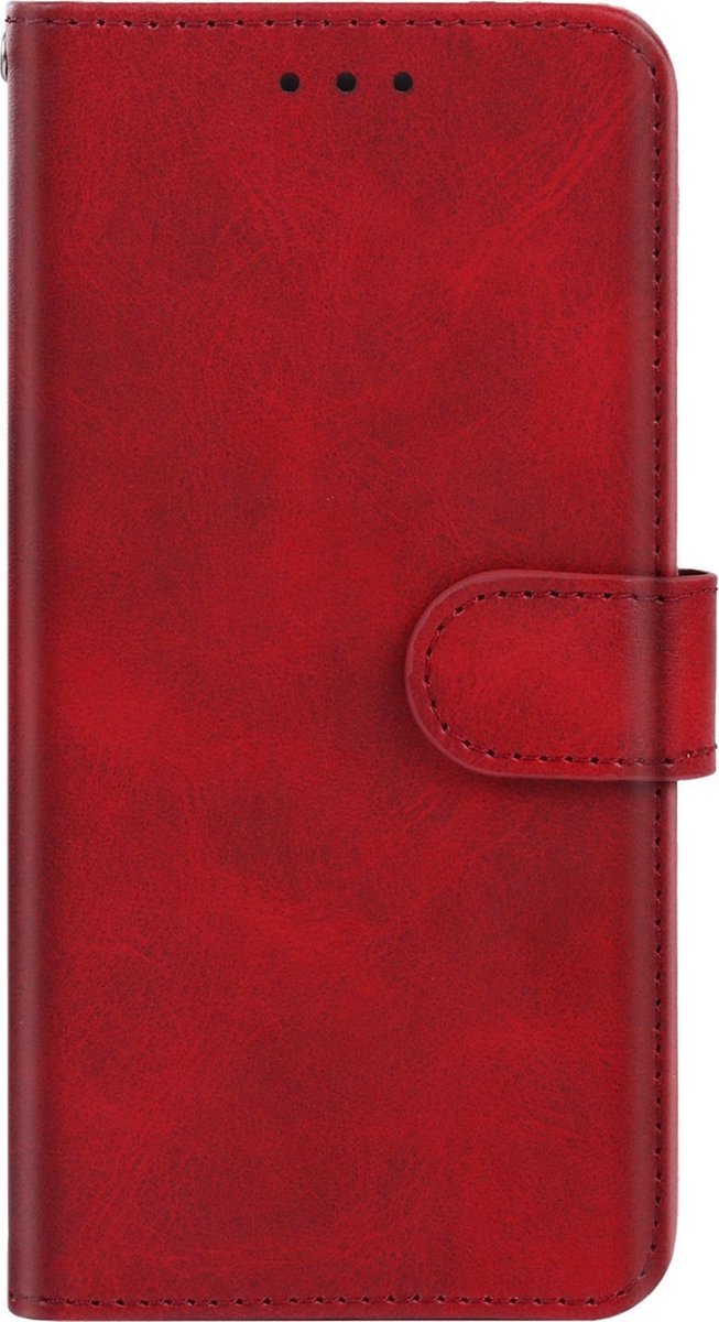 Mobigear Telefoonhoesje geschikt voor Motorola Edge S30 Hoesje | Mobigear Wallet Bookcase Portemonnee | Pasjeshouder voor 3 Pasjes | Telefoonhoesje voor Pinpas / OV Kaart / Rijbewijs - Rood