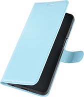 Mobigear Telefoonhoesje geschikt voor Xiaomi Redmi Note 9S Hoesje | Mobigear Classic Bookcase Portemonnee | Pasjeshouder voor 3 Pasjes | Telefoonhoesje voor Pinpas / OV Kaart / Rijbewijs - Blauw
